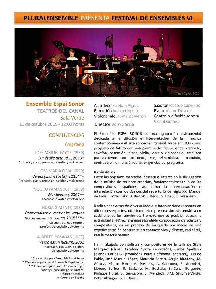 Espai sonor Madrid 2015 1
